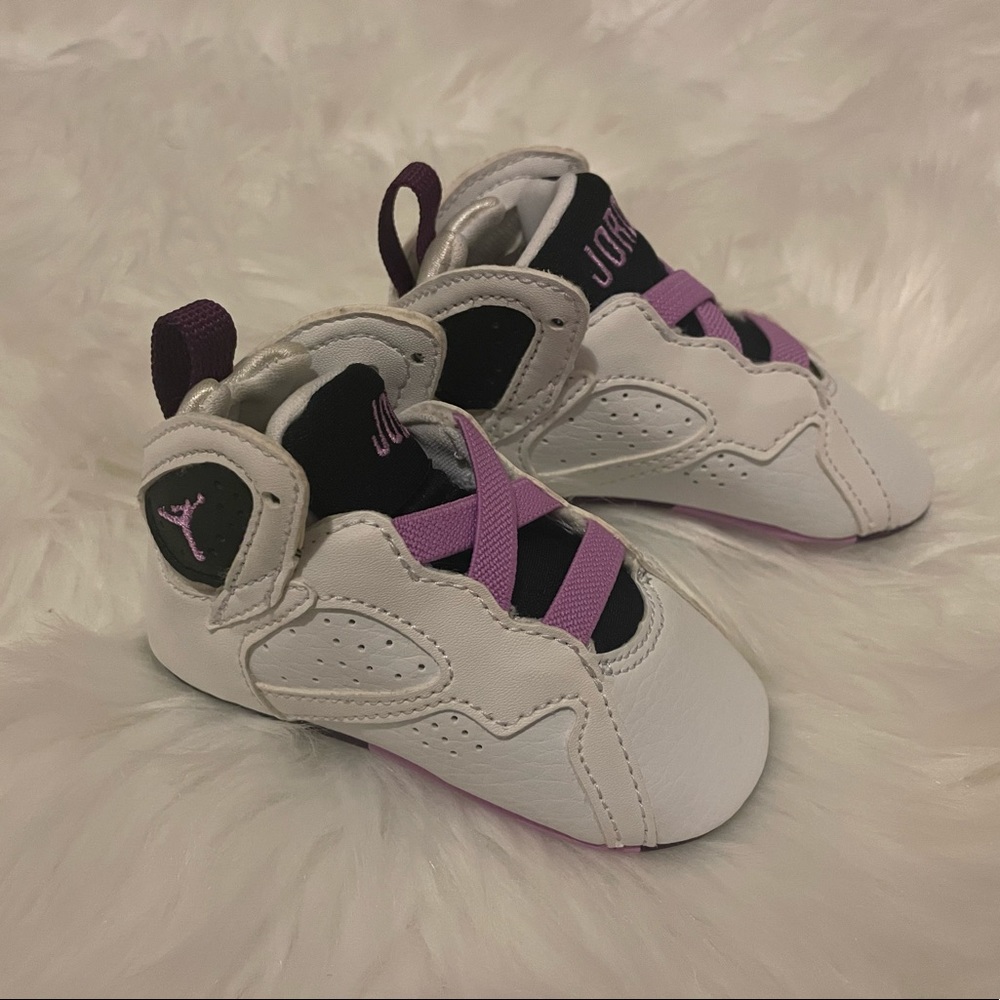 Baby Air Jordan Retro 7 Crib Soft Bottom Shoes size 3c
